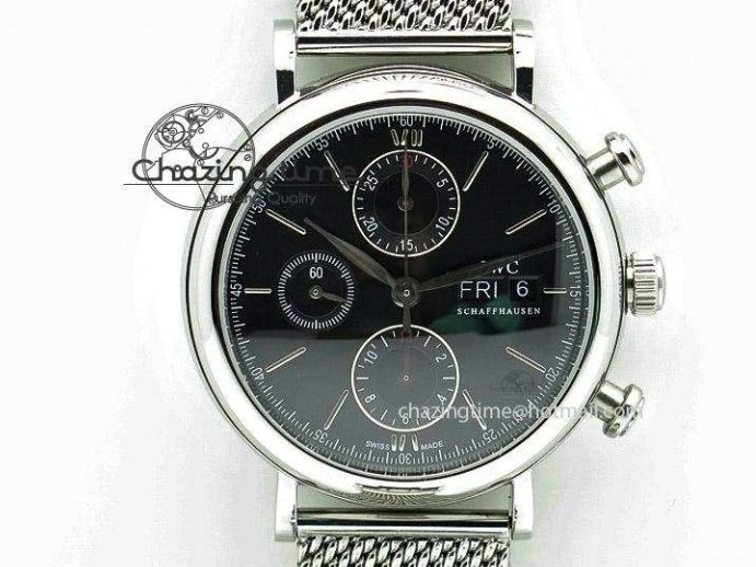 MIROTIME 0117 Mark XVII IW326504 MKS 1:1 Best Edition Black Dial On SS Bracelet MIYOTA 9015 V Durable 7210